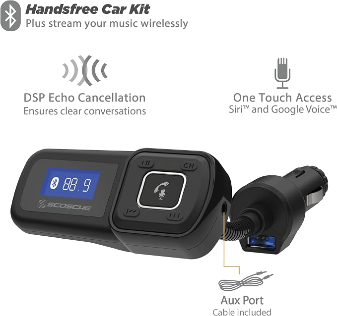 Scosche BTFM2A BTFREQ Universal Bluetooth Hands-Free Car Kit - Image 2