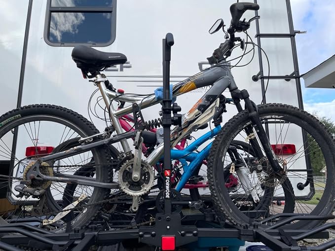 FORWODE Hitch Mount Bike Rack Fits 2 X 80 lbs Bicycle, Platform Bike Rack - Image 5