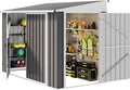 DWVO 8x4 FT Outdoor Weatherproof Storage Shed, Secure Metal Bike Shed by DWVO