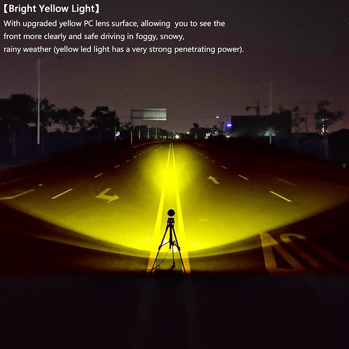 Led Pod Lights Spot Fog Lights Amber/Yellow 2Pcs 60W 4 Inch Work Auxiliary - Image 7