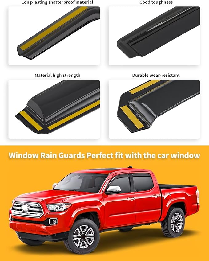 in-Channel Window Rain Guards Fit - Image 8