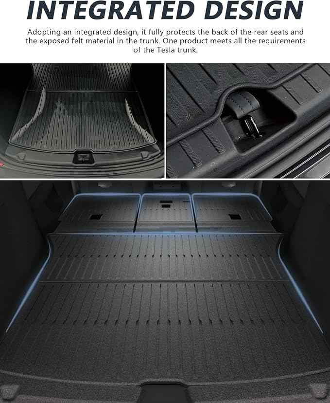 for New 2025 Tesla Model Y Juniper TPE Floor Mats & Front Rear Cargo Mat Full - Image 8