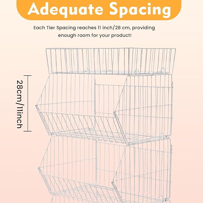 Retail Display Rack 5-Tier Market Merchandise Display Shelf Fruit Store Storage - Image 6