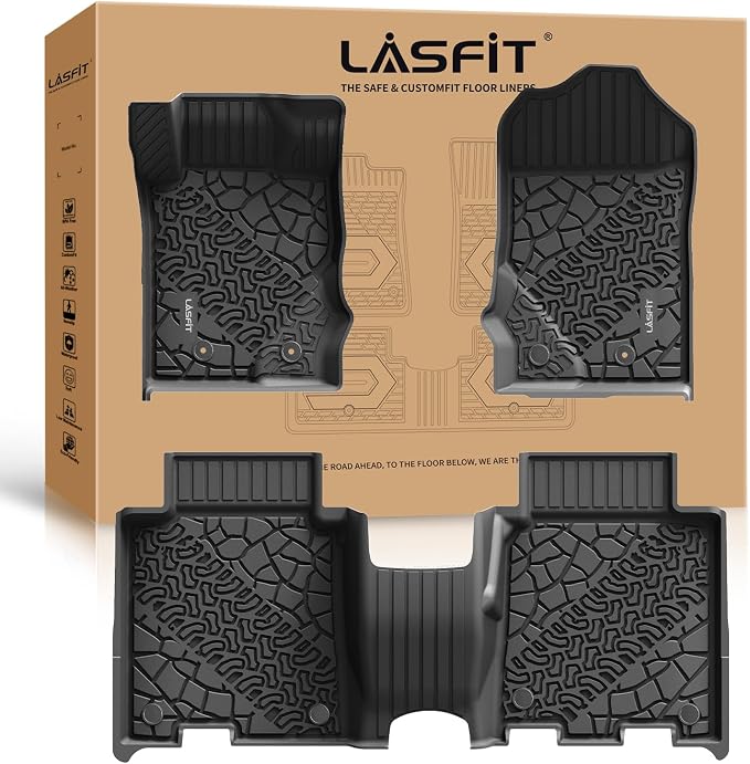 LASFIT Floor Mats for Ford Bronco 4-Door 2025 2024 2023 2022 2021 TPE All by LASFIT