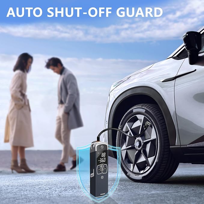 Tire Inflator Portable Air Compressor: Cordless Deflatable Air Pump - Image 3
