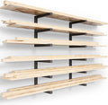 YYR Wood Organizer and Lumber Storage Rack Wall Mount, Heavy Duty Metal Shelf by YYR