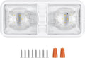 1 Pack RV Lights Interior 12V Led 8W Ceiling Double Dome Camper Light 600 Lumen by BLAUESGAS