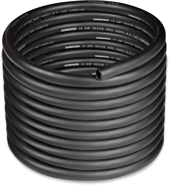 EVIL ENERGY 3/8" Heater Hose Coolant Radiator Straight 100PSI SAE 20R3 25FT by EVILENERGY