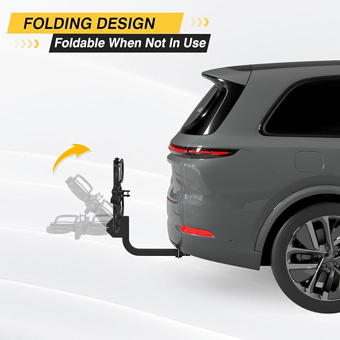 Hitch Bike Rack, Wobble Free Smart Tilting Folding Bicycle Car Racks - Image 8