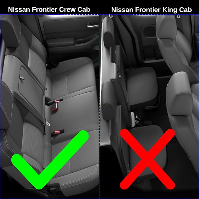 KELCSEECS® Floor Mats Custom for Nissan Frontier Crew Cab 2022-2025 All Weather - Image 2