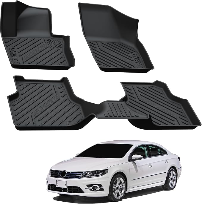 LASFIT Floor Mats Custom Fit for Volkswagen Jetta 2011-2018, All-Weather - Image 9