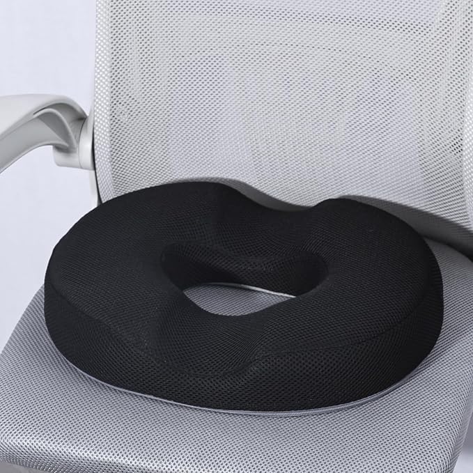 Donut Pillow for Office Chair Car Seat Cushion Cooling Gel Memory Foam Cushion - Image 9