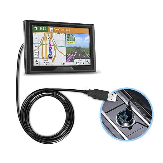 GPS Charger Cable, Mini USB 6.6ft Universal GPS Charging Cord - Image 2
