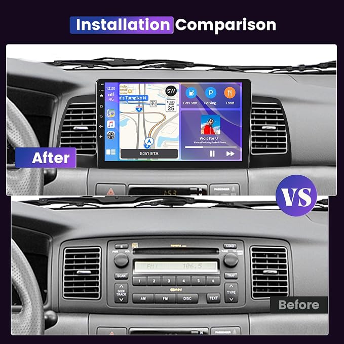 8 Core 4G+64G Car Stereo for Toyota Corolla EX 2007-2012 5G WiFi DSP/32EQ - Image 2
