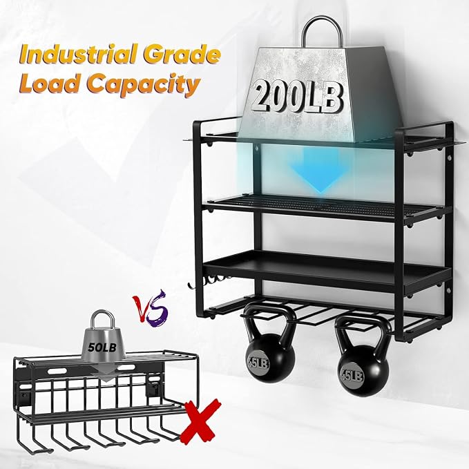 Power Tool Organizer Wall Mount, Heavy Duty Drill Holder, Garage Tool Organizer - Image 4
