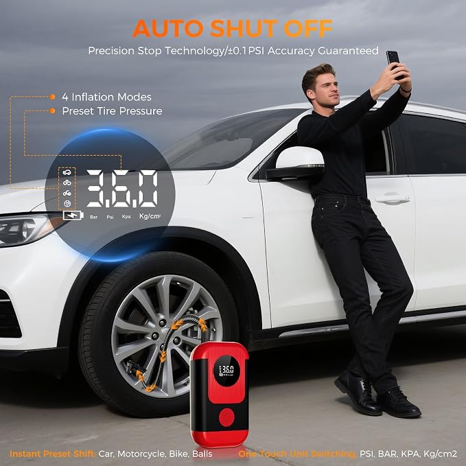 Tire Inflator Portable Air Compressor - Image 4