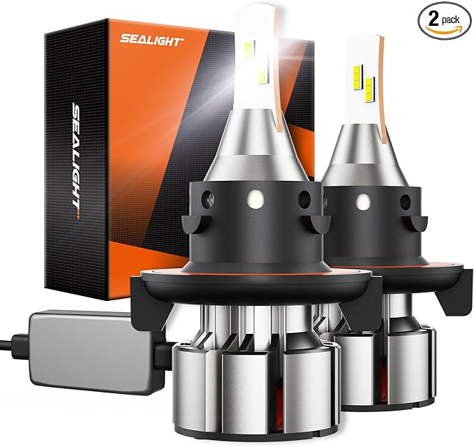 SEALIGHT 9008 H13 LED Bulbs, 36000LM 6000K 9008 Fog Lights, Plug and Play by SEALIGHT