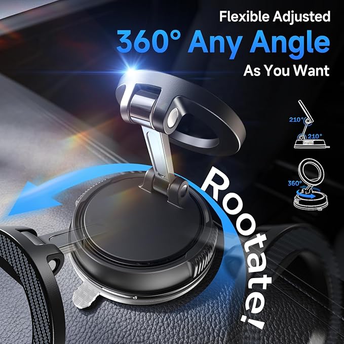 Car Phone Holder for Magsafe 360° Adjustable Car Phone Mount, Phone Holders for - Image 4