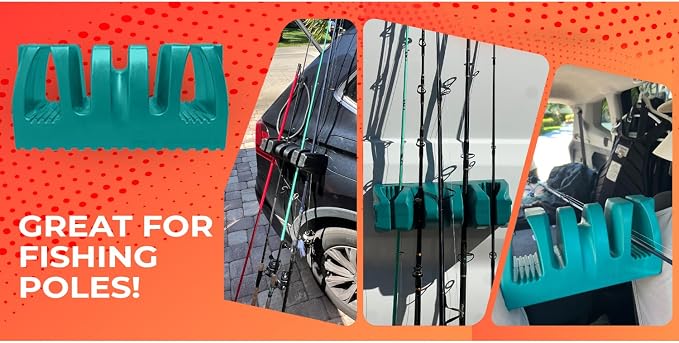 Magnetic Surfboard & Fishing Pole Holder – Vertical & Horizontal Storage Rack - Image 6