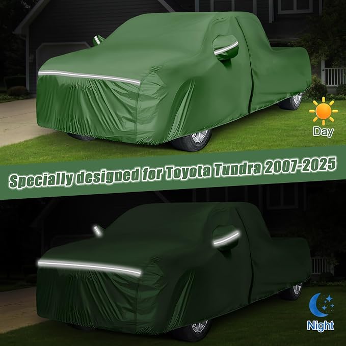 BOSSTONE Car Cover Custom Fit for Toyota Tundra Truck 1999-2021 Double Cab - Image 8