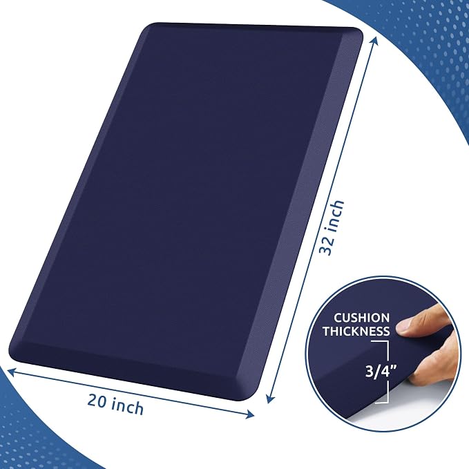 KitchenClouds Kitchen Mat Cushioned Anti Fatigue Rug 20"x32" Waterproof - Image 2