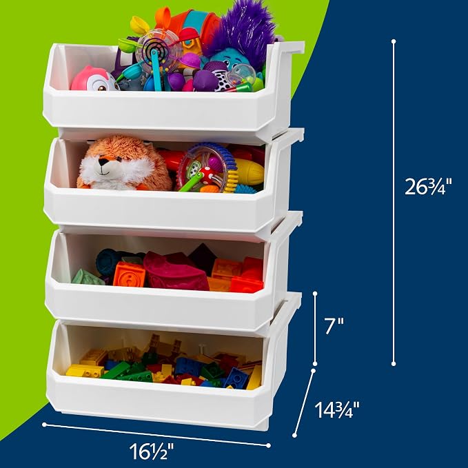Plastic Containers for Organizing and Storage Bins for Closet, Garage or Pantry - Image 3