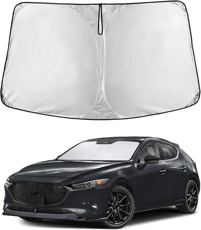 Econour Windshield Sun Shade for Mazda 3 2019-2025 Mazda3 Accessories by EcoNour