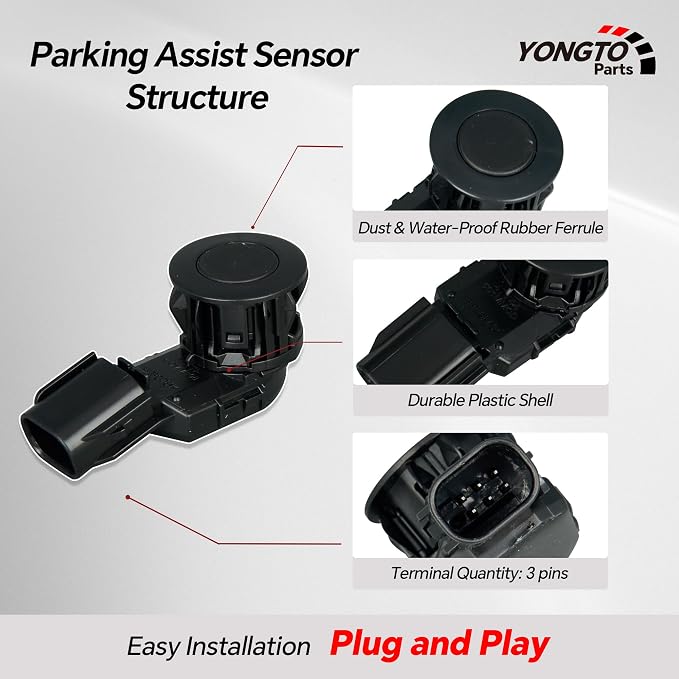 89341-0C010 4Pcs Reverse Backup Parking Assist Sensor Compatible - Image 4