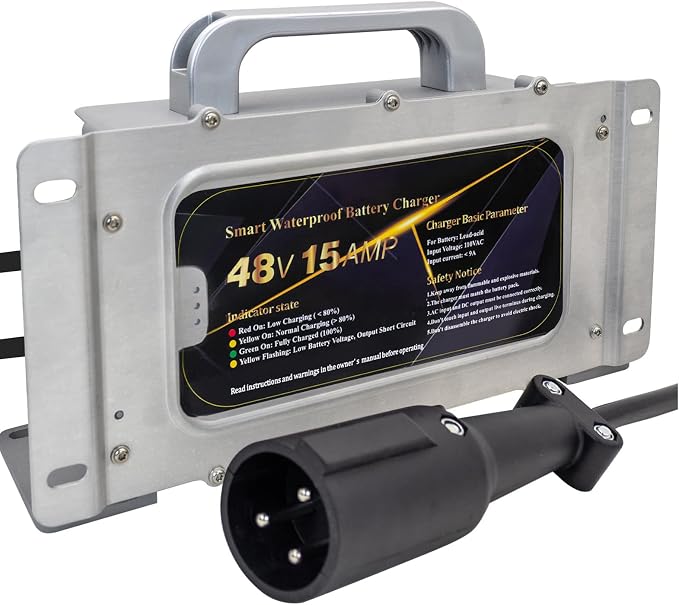48V 15AMP Club Car Waterproof Battery Charger by CAPTOK