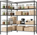 VINGLI 70" W Storage Shelves 1600LBS Heavy Duty Metal Shelving, Upgraded 5 Tier by VINGLI