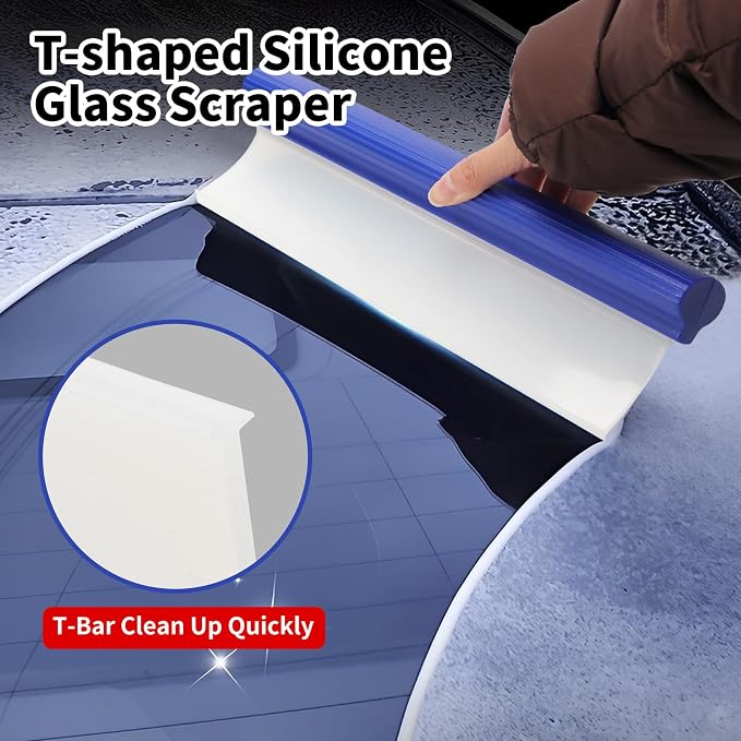 2 Pack 12inch car Squeegee, Silicone Squeegee, car Window Squeegee, Flexible - Image 4