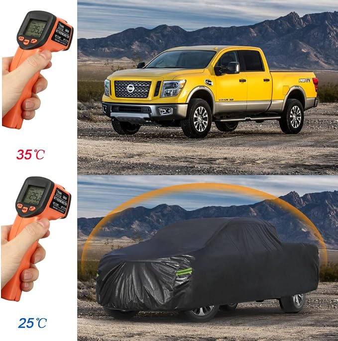KouKou Truck Cover Waterproof All Weather, 7 Layers Heavy Duty Pickup Truck - Image 5