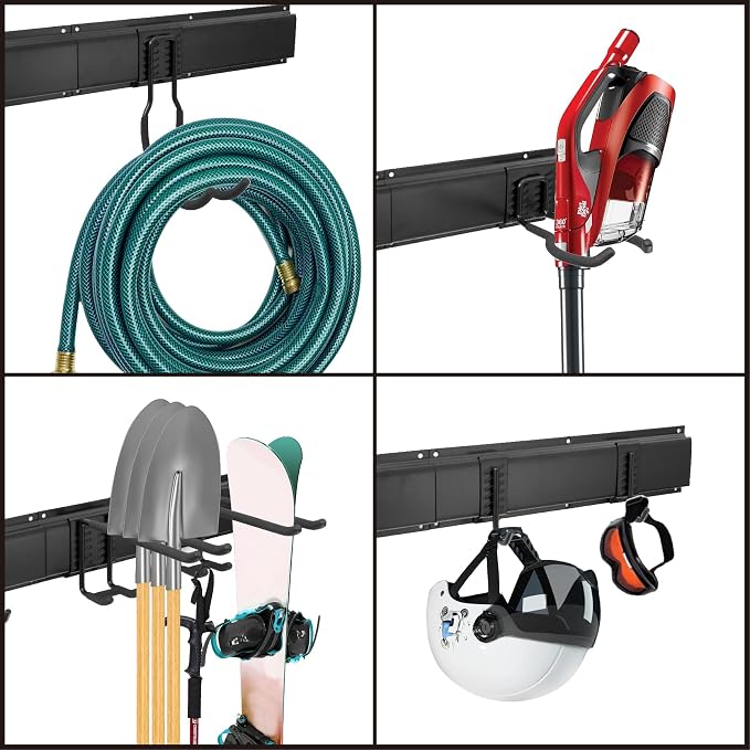 Sinoer Heavy Duty Steel Garage Wall Mount Garden Tool Organizer - Image 2