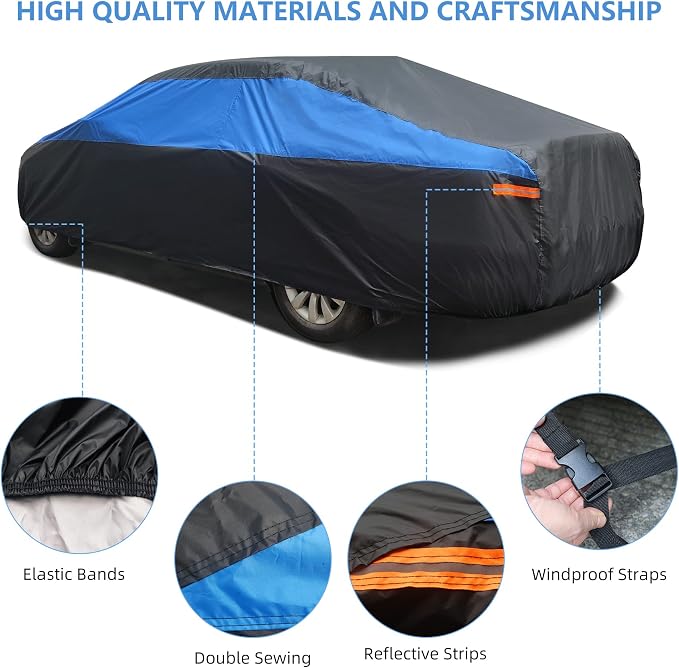 Car Cover Waterproof All Weather, Outdoor Car Cover - Image 4