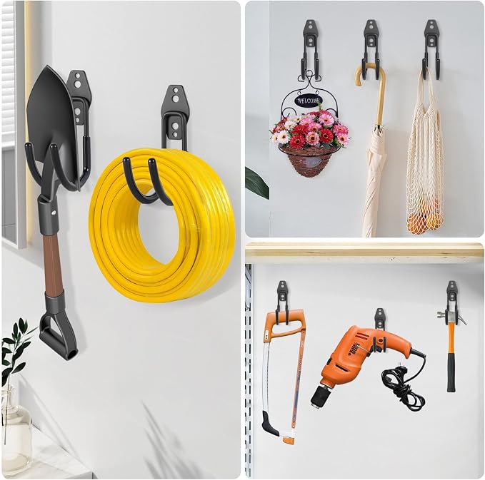 Garage Hanging Hooks Wall Mount, Garage Tool Storage Hooks, Wall Hangers - Image 5