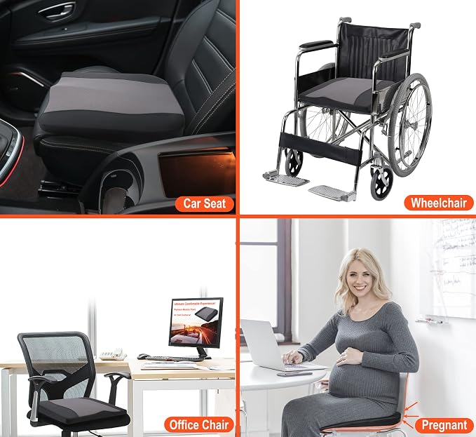 Car Seat Cushion, Comfort Memory Foam Car Cushions - Image 6