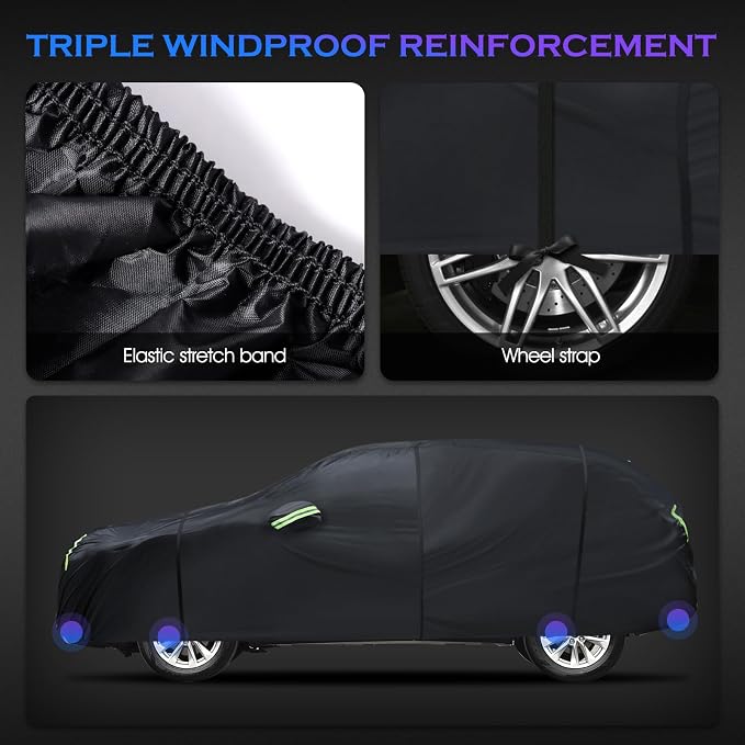 Car Cover Custom Fit for Toyota RAV4 1996-2025, Honda CRV 1997-2025, 6 Layers - Image 5
