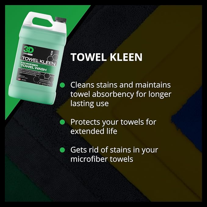 3D Towel Kleen Concentrated Microfiber Towel Detergent - Image 4