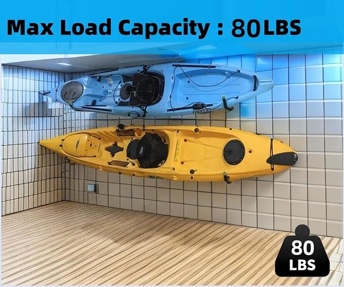 Garage Storage Heavy Duty Hooks, 15Inch Jumbo Arm Kayak Rack, Heavy Duty Wall - Image 4