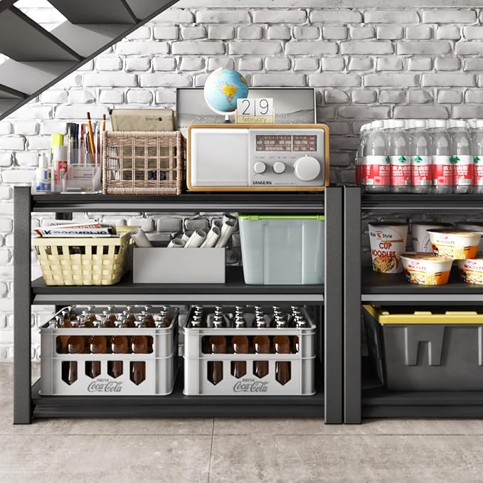 3-Tier Garage Shelving Heavy Duty，48" W Metal Shelving Unit - Image 2