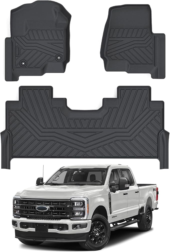 Cartist Floor Mats Fit for 2017-2024 2025 Ford F-250/F-350/F450 Super Duty Crew by cartist