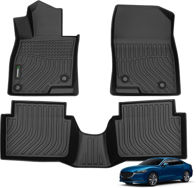 ANBINGO®-Floor Mats for Mazda 3 2014-2018 All Weather Protection TPE Anti-Slip by ANBINGO