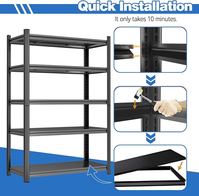 72-Inch Tall Garage Shelving Unit - Image 3