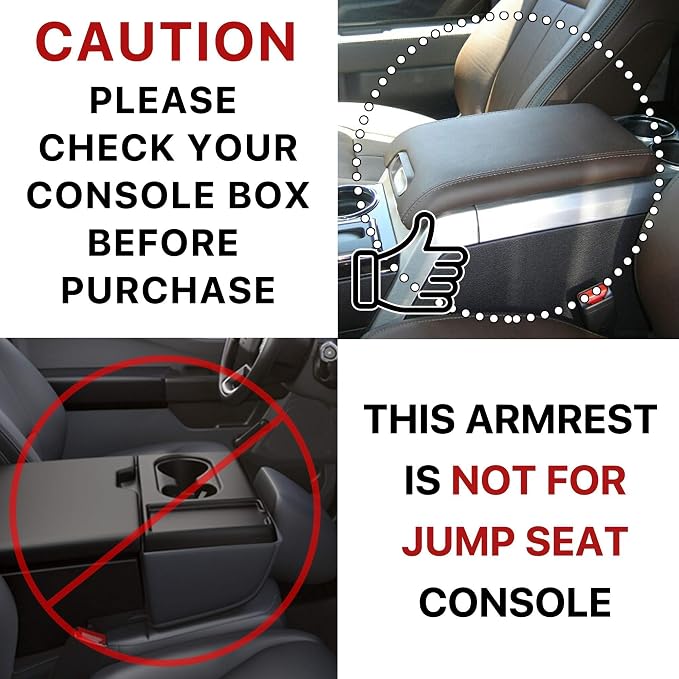KMMOTORS F150 Center Console Cover, Armrest Cushion, Interior Accessories - Image 4