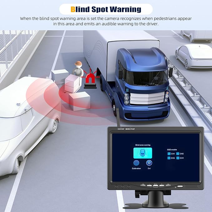 1080P Wireless RV Backup Camera System, 7 Inch Reverse Camera Monitor - Image 3