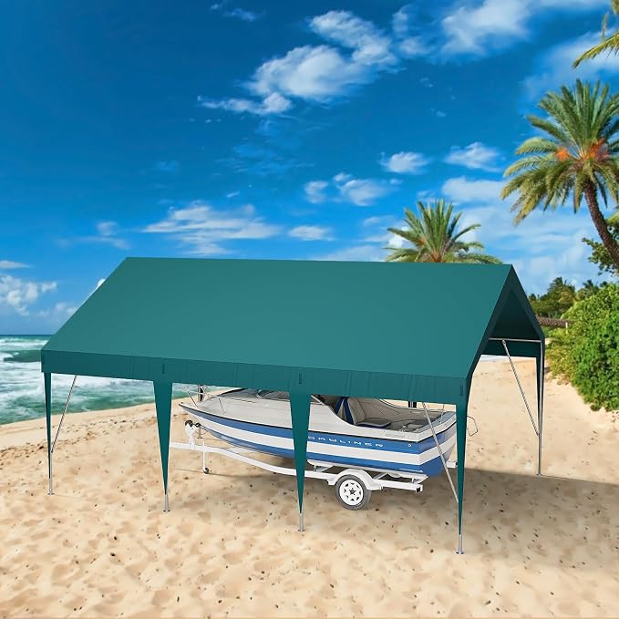 13x20ft Heavy Duty Carport Outdoor Car Canopy UV Resistant Waterproof Party - Image 6