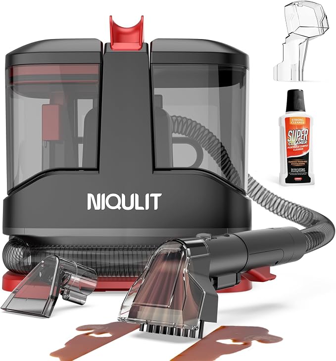Portable Carpet & Upholstery Cleaner Machine, 15Kpa Strong Suction Spot Cleaner by Unknown