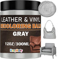 Gray Leather Recoloring Balm Vinyl Auto Dash Board Car Seats Interior Paint by ResyRuly