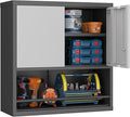 GREATMEET 31" H Locking Metal Garage Storage Cabinet by GREATMEET