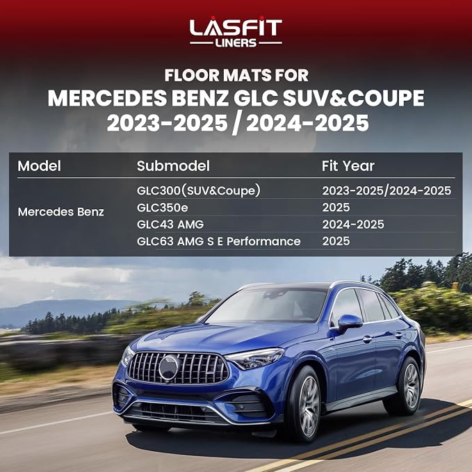 LASFIT Cargo Mat for Mercedes Benz GLC SUV 2025 2024 2023 300 / 300e / 43 AMG - Image 5